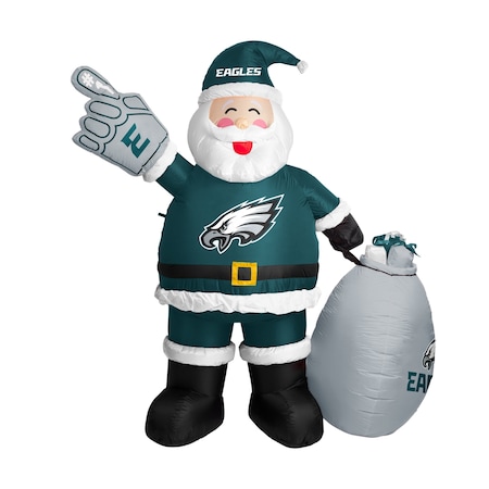 Logo Brands Philadelphia Eagles Inflatable Santa 624-100-S